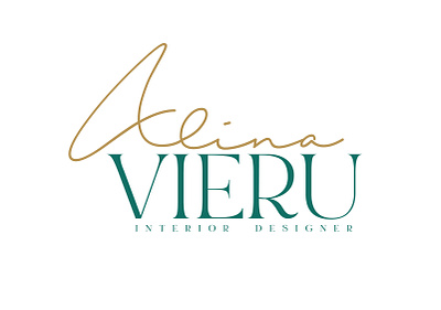 Alina Vieru - Interior Designer anotheroutsider branding elegant interior designer logo logo design stylish