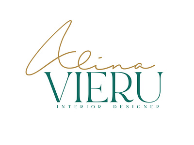 Alina Vieru - Interior Designer anotheroutsider branding elegant interior designer logo logo design stylish