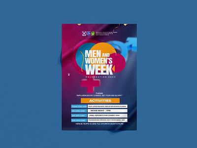 Youth week poster celebration design gender graphic design men minimal typography vector week women youth