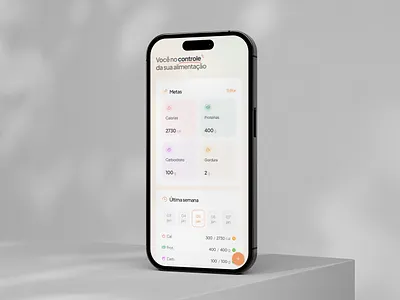 Diet Control App aplicativo de controle app design clen controle de alimentação design diet food minimalism minimalismo minimalist nutrition nutrição ui ui design uidesign ux design
