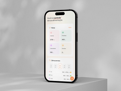 Diet Control App aplicativo de controle app design clen controle de alimentação design diet food minimalism minimalismo minimalist nutrition nutrição ui ui design uidesign ux design