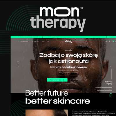 Moon therapy - cosmetic store for men cart cosmetic dashboard ecommerce graphic design store ui ux