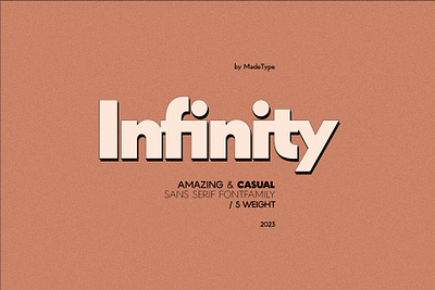 MADE Infinity - Sans Serif Font Family display font font family free free font freebie modern sans type typeface