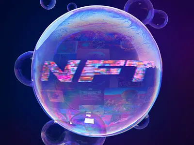 NFT Bubble 3d blender blender3d blender3dart bubble design illustration nft