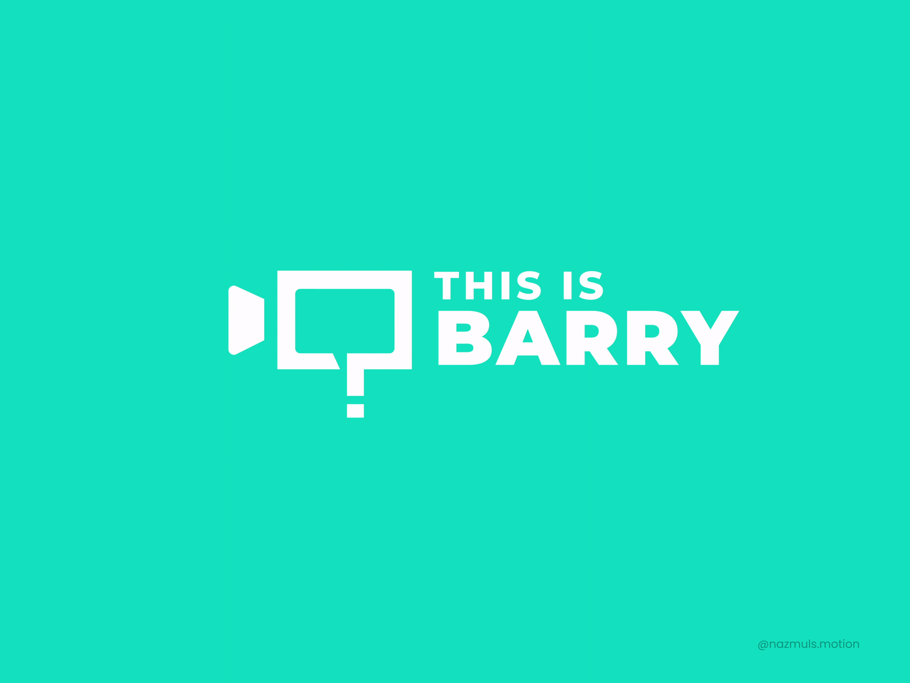 Logo Animation for BARRY 2d ae after effects animation aftereffects animated logo animation introvideo logo animation logoanimation logointro motion graphics motiondesign