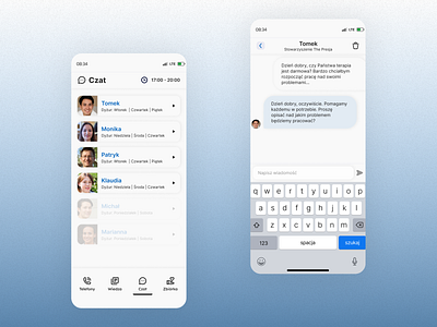 Chat Screen - Mental Health App design ui ux