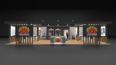 Talesun 3d design exhibition booth exhibition design exhibition stand expo fair