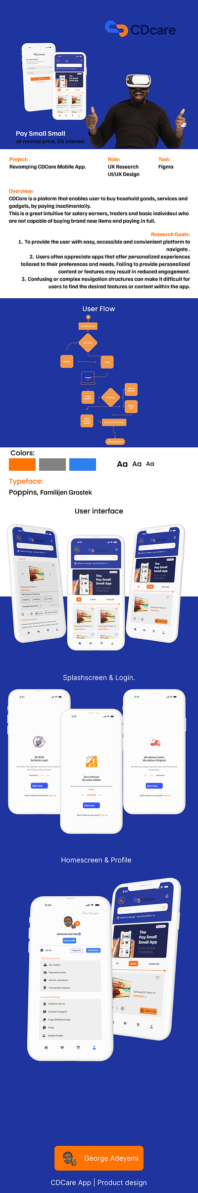 CDCare - The Revamped branding product design ui