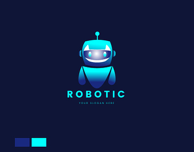 Concept: Robot - Logo Design (Unused ) ayaan graphics branding logo design logo folio logo type logotype robot logo