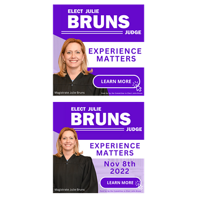 Ads - Julie Bruns for Judge (Political)