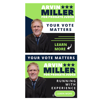Ads - Arvin Miller for Judge (Political)