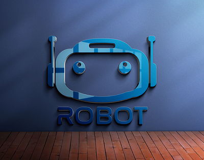 Robot logo design - unused ready for sell. brand identity robot robotics