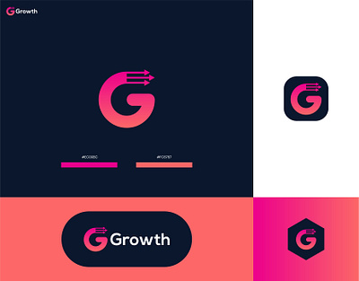 Growth Logo Design 3d animation app brand identity branding graphic design icon illustration logo design motion graphics typography ui ux vector