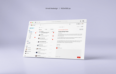Gmail Redesign figma graphic design product design ui