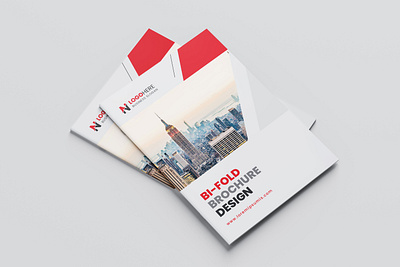 Corporate bifold brochure template brochure company design template