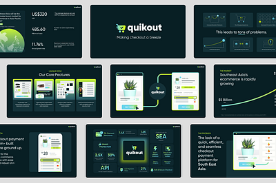 Quikout Pitch Deck Design branding deck design keynote pitch deck powerpoint ppt presentation