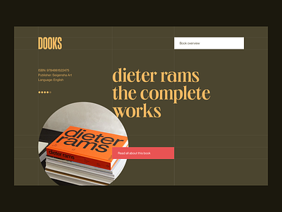DOOKS - Design Books books design graphic design inspiration interface design library ui uiux ux web webdesign