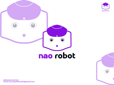 Nao Robot Logo brand identity branding elegant logo icon logo logo logo design logofolio minimal logo modern logo robot logo vect plus