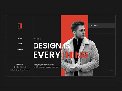 YB Personal Portfolio 2021 - Website animation app b branding curriculum design designer flat grid logo portfolio red ui ux website y yb