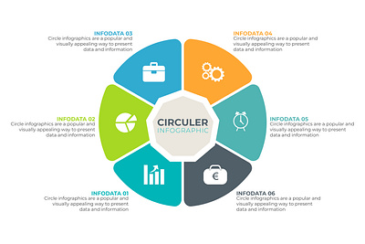 Circular Infographic 3d branding graphic design ui