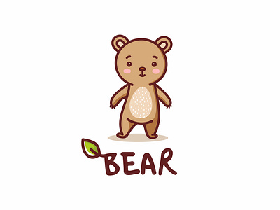 eco bear bear cartoon cute eco illustration logo mascot vector