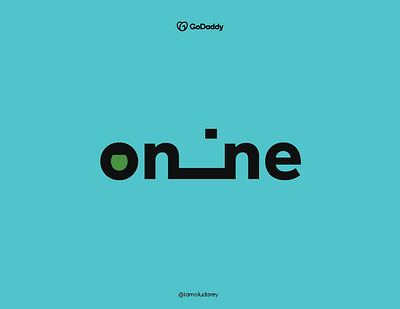GO Daddy Online logo redesign graphic design illustration logo