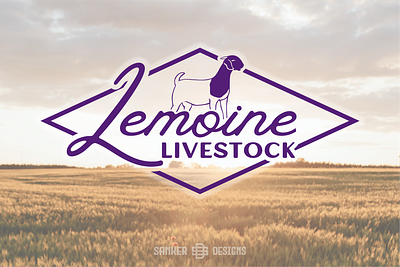 Lemoine Livestock Logo goat goat logo lemoine livestock logo design sanker designs show goats show goats logo vector