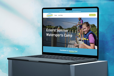 Eckerd College Summer Camp design graphic design illustration ui ux vector web design web development