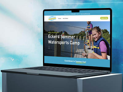 Eckerd College Summer Camp design graphic design illustration ui ux vector web design web development