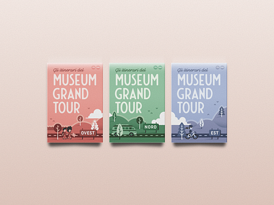 Gli itinerari del Museumgrandtour (4) - Design and illustration editorial design illustrated map illustration map