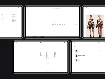 Page for AVA Clothes Store cart catalog clean design digital e commerce ecommerce filter market minimal minimize product search shop store ui ux web