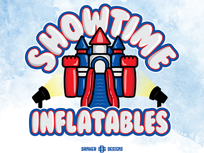 Showtime Inflatables Logo bounce house bounce house logo events logo illustration illustrator inflatables inflatables logo logo design sanker designs showtime showtime logo vector vector design