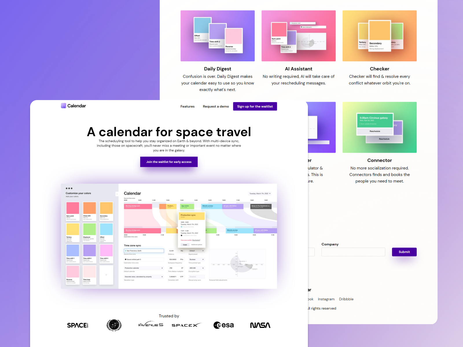 calendar-app-landing-page-by-angelo-recaman-on-dribbble