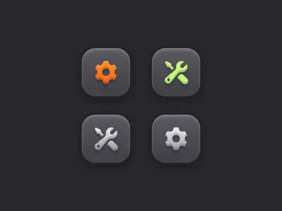 Epic icon buttons design icon icon design iconography mobile design settings ui design vibrant