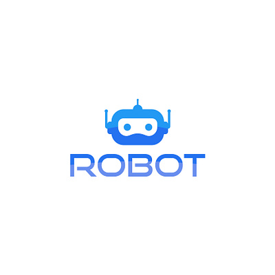 Concept : Robot - Logo Design (Unused) best logo brand identity branding creative logo graphic design illustration logo logo design logofolio logotype robot logo tech logo vect plus