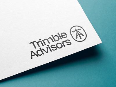 Brand Identity for Trimble Advisors brand identity branding custom type logo monogram