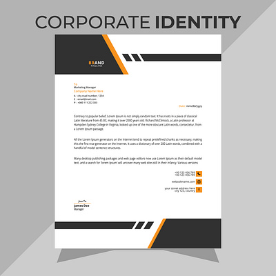 Corporate Letterhead. adobe business letterhead corporate corporate flyer corporate letterhead dattazone flyer design graphic design letterhead letterhead design print print design print letterhead