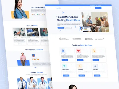 Health Care and Hospital Web Design 👩🏻⚕️ design doctor doctor web doctor website health heath care heath care web heath care website hospital hospital web hospital website popular ui design ui ux web web design website website design