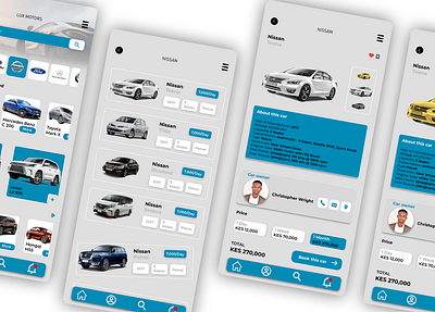 Car Hire/Rental App Concept app design graphic design ui