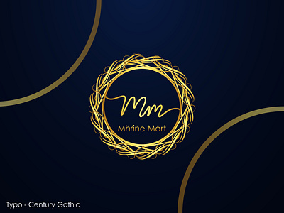 Mm m letter modern logo design with yellow Vector Image