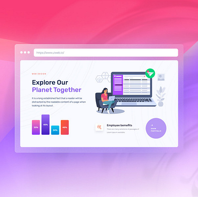 UiSection - About us about us ui section business section landing page purple site site ui ui ux web design