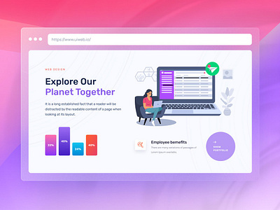 UiSection - About us about us ui section business section landing page purple site site ui ui ux web design