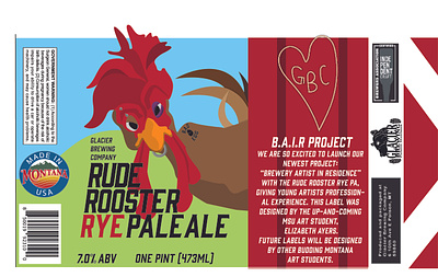 Beer Can Label for Glacier Brewing Company branding design graphic design illustration label packaging design vector