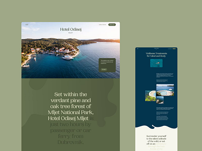 Hotel Odisej Website pt.1 design flat interface layout typography ui ux web design website