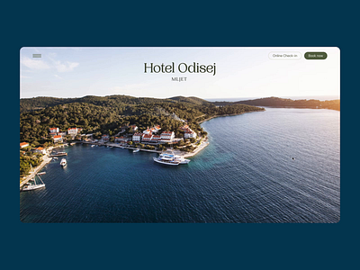 Hotel Odisej Website pt.2 flat hodel odisej interface mljet motion ui ux web design website