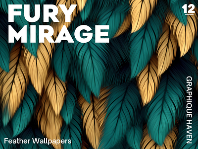 Furry Mirage Dark Turquoise and Gold Seamless Textured Wallpaper contrast design graphic design illustration luxurious