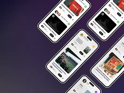 Mobile UI feed mobile ui