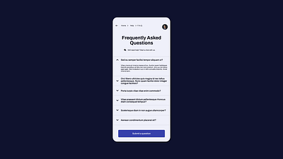 Frequently Asked Questions (F.A.Q.) asked center dailyui faq frequently help mobile questions ui uidesign