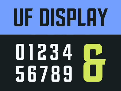 UF Display custom font design font font design futsal graphic design sports type typography
