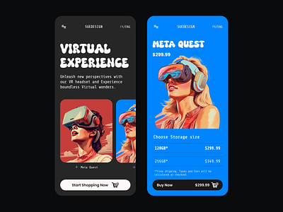 VR Headset exploration figma graphic design mobile app product design productdesign ui uiux ux vr